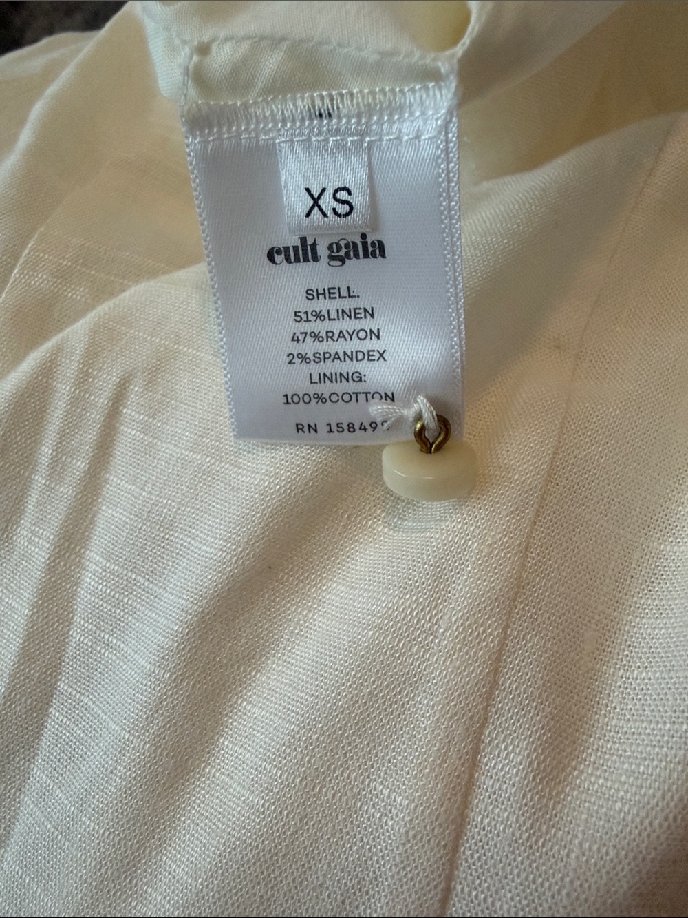 cult gaia Cream Cutout Mini Dress - Picture 4 of 4